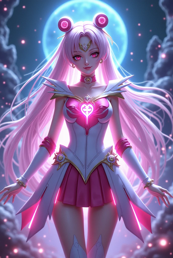 (The product of a fusion of four random sailor moon ñsalors merged into one with all the graphics and styles of honkai impact 3rd