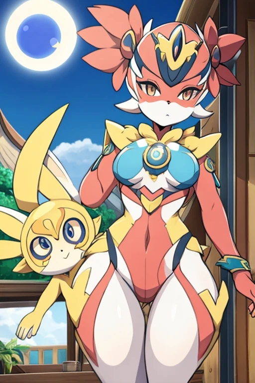 Furry female monkey alola pokemon sun and moon warframe style