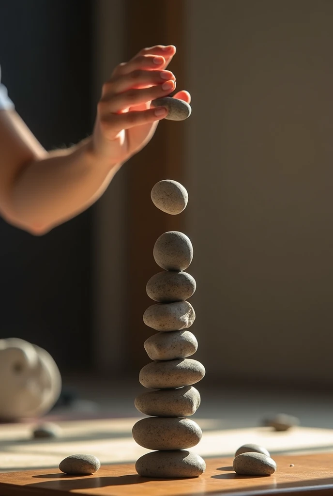 a video that follows the following steps Step 1: Preparation First, The five stones are taken and thrown into the air at the same time.. when falling, They must be caught with the back of the hand, that is to say, with the hand turned around. then, They are thrown again and you try to catch them with your hand in a normal position.. The stones you managed to catch will be the ones you will use in the next step..
Step 2: Level 1 - “Pick up one by one” We start by throwing one of the stones into the air and, while in the air, We must pick up one of the stones that are on the ground before catching the one we threw.. We repeat this step until we have collected all the stones., one by one.
Step 3: Level 2 - “Pick up in pairs” On the next level, we throw a stone in the air, But now we must pick up two stones from the ground before catching the one we threw.. This is repeated until all the stones are collected in groups of two..
Step 4: Advanced Levels The game continues with more advanced levels, where you have to pick up three and then four stones at a time. Finally, You can do a series of tricks or special movements, depending on local rules or how the game is played in your region.