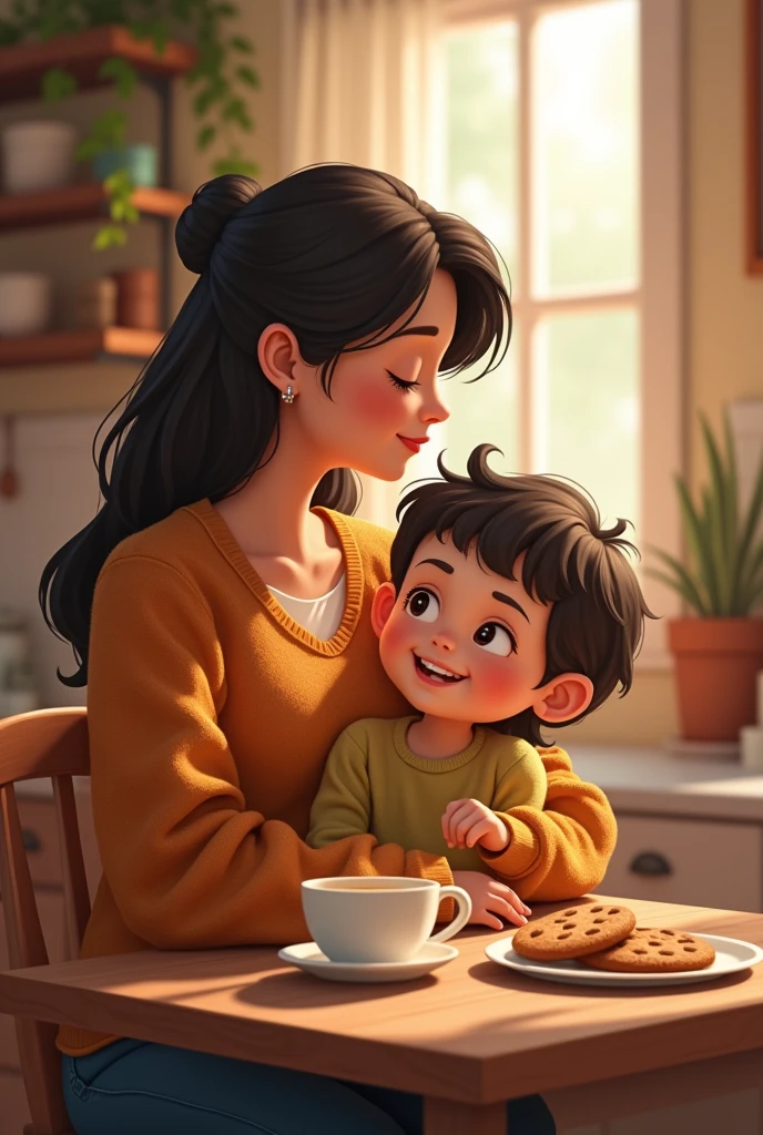 Mom smiled and added:
- Now let's have some hot tea with some delicious cookies. It always makes you feel better! I am proud of my kind and brave son.
Guys, remember that if you are scared or do not understand something, you can always ask for help from adults you trust - mom, dad, grandma or grandpa. They will always help you understand and calm down. And don't forget that you are not to blame for what adults do. Be kind and brave, like Vanya, and just stay children