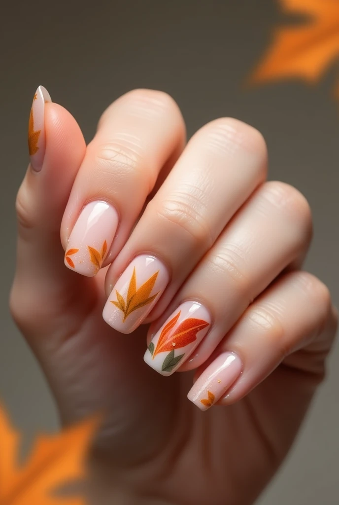 simple fall nails ideas