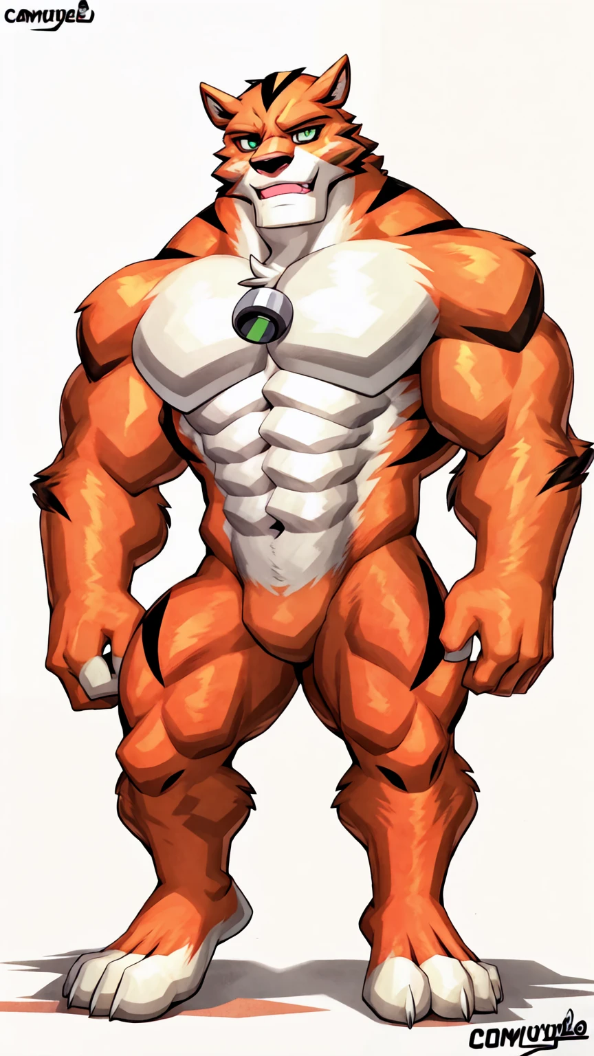 score_9, score_8_up, score_7_up, score_6_up, score_5_up, score_4_up,best quality,1boy,solo,muscular male,hi res,8k hd,looking at viewer,arms_raised,(by cartoon-network,by kamyuelo:1.5),masterpiece,best quality,(rath_(ben_10),orange skins):0.9,solo,hi res,8k hd,((nudiest:1.7)),green eyes,(((missing pupils))),full body shot,((show legs&feet)),white background,(((rugged body,wide_chest,wide_abs,wide_legs,wide_feet,big muscular,better eyes,better pupils))),standing,confident muscle-man posing