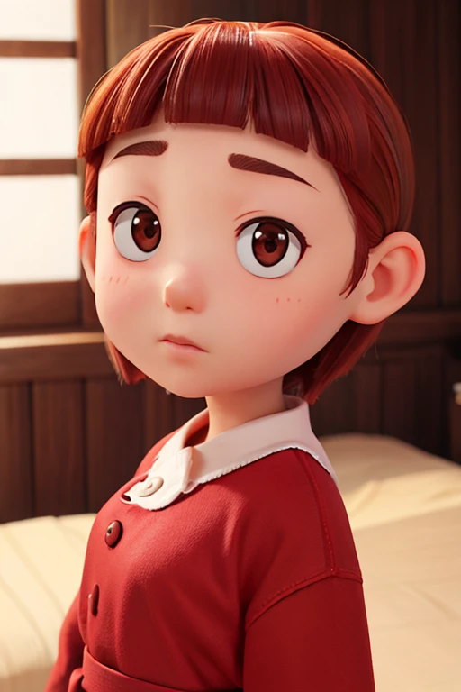 9age、female、Large head、Red-brown、