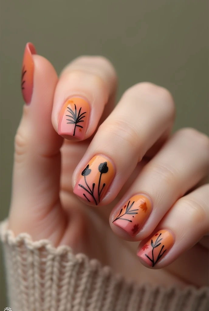 simple fall nails ideas