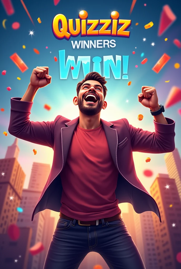Picture Advertisement for Quizziz to Win It - A Trivia Game