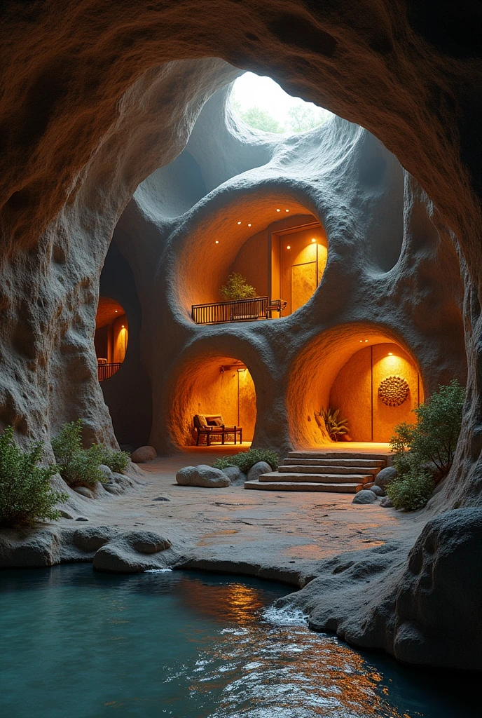 Create an image that has a title and says Cabina House in underground letters