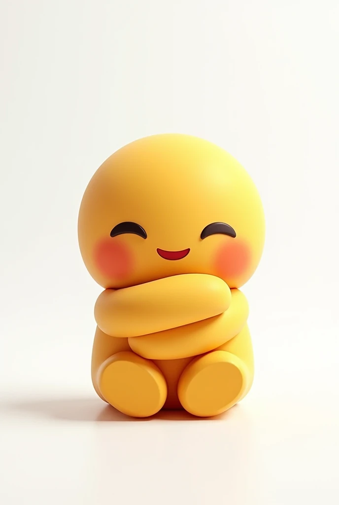 Hugging emoji with white background