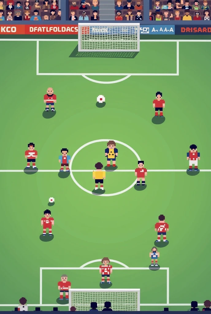 drawing playing soccer pixal