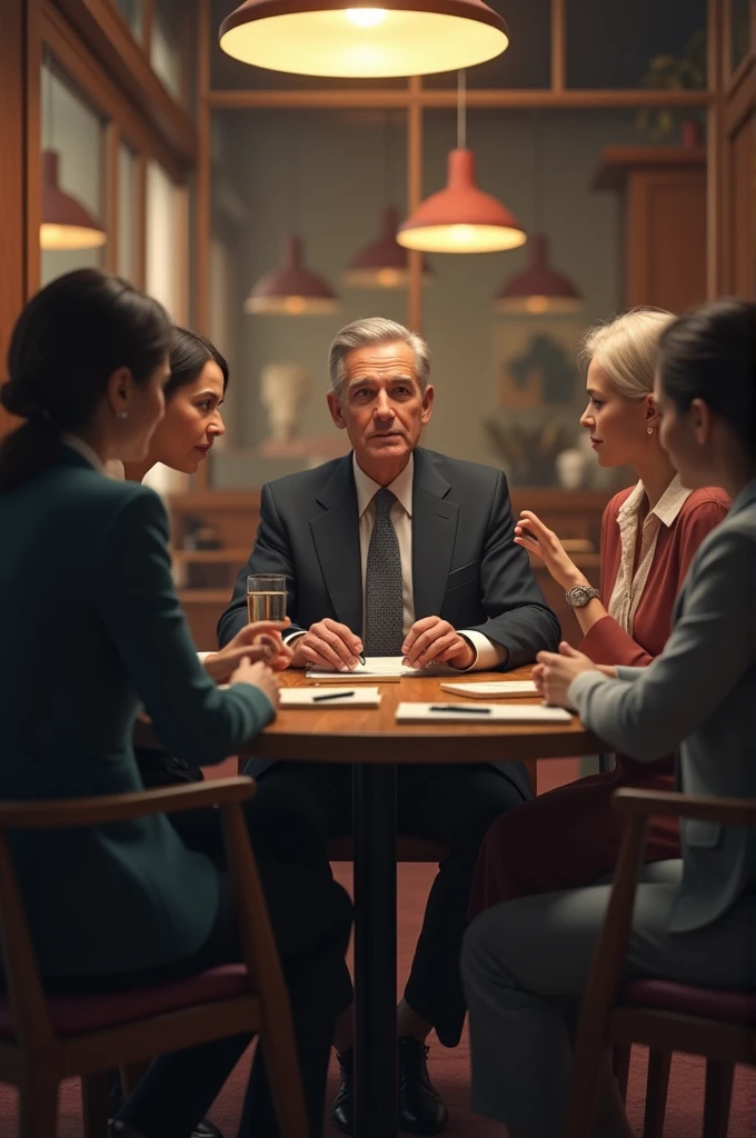 Man talking women