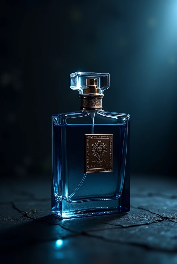 Perfume bottle with dark tones color but not black