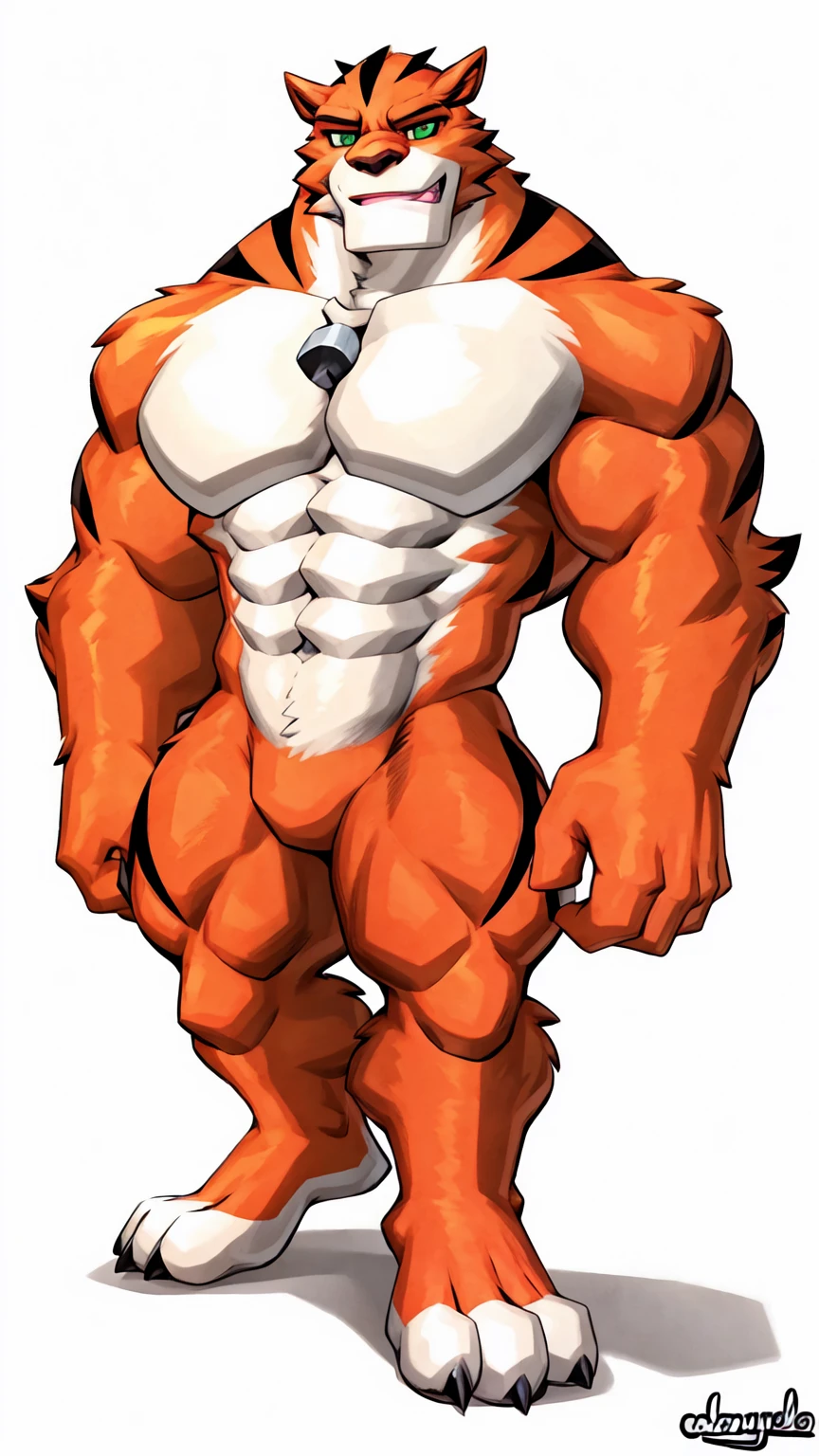 score_9, score_8_up, score_7_up, score_6_up, score_5_up, score_4_up,best quality,1boy,solo,muscular male,hi res,8k hd,looking at viewer,arms_raised,(by cartoon-network,by kamyuelo:1.5),masterpiece,best quality,(rath_(ben_10),orange skins):0.9,solo,hi res,8k hd,((nudiest:1.7)),green eyes,(((missing pupils))),full body shot,((show legs&feet)),white background,(((rugged body,wide_chest,wide_abs,wide_legs,wide_feet,big muscular,better eyes,better pupils))),standing,confident muscle-man posing