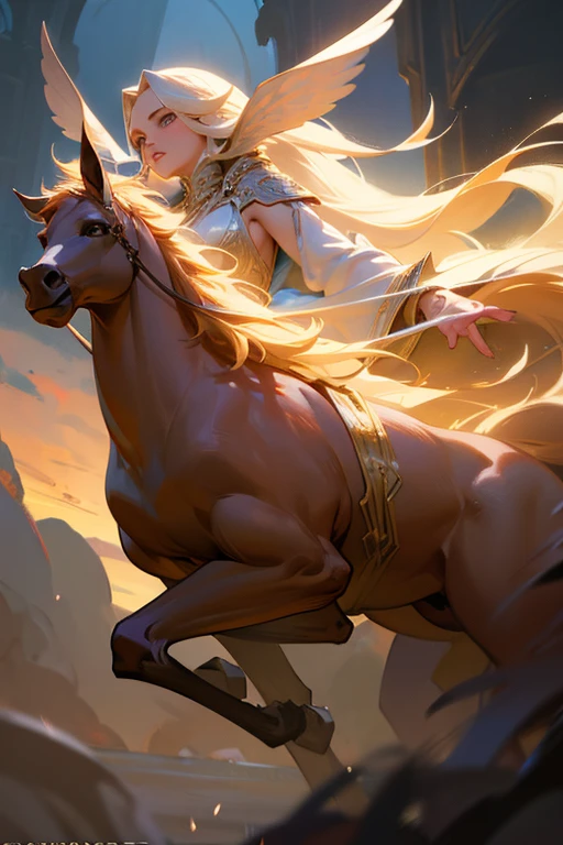 beautiful female centaur, realistic, photorealistic, hyper detailed, intricate detail, highly detailed face, detailed anatomy, beautiful eyes, elegant pose, glowing skin, flowing hair, cinematic lighting, fantasy, epic, dramatic, masterpiece, 8k, high quality