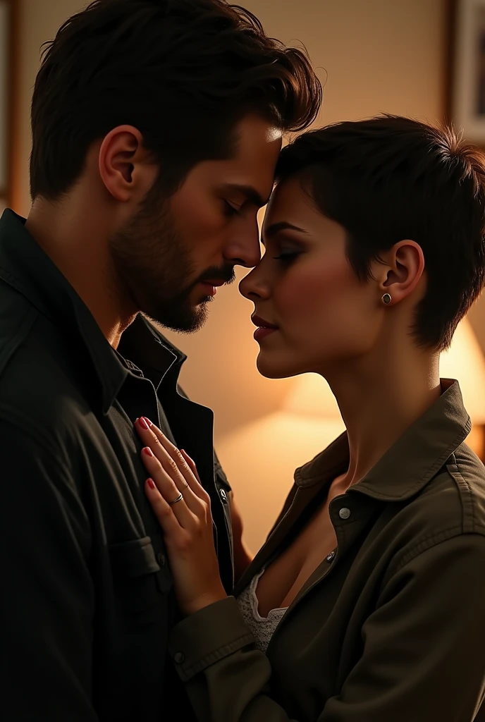Dean Winchester in love with a girl with really short hair