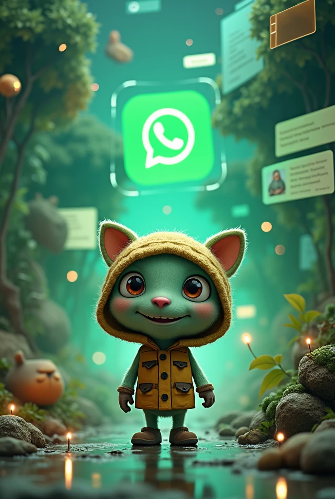 Betinho whatsapp lived inside the application.  His home was the app. Do it now He entering the house. What is an application. 