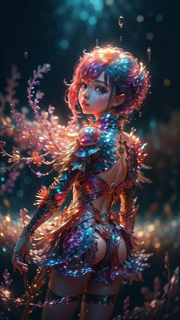 ((Better Quality)), ((artwork)), (be familiar with), Abstract magic rain, universe , performer, music, wallpaper, 4K Ultra Real、16K, Ultra-high resolution, Ultra-high resolution, to be born,wonderful ,future、Iridescent、The world 30 years from now