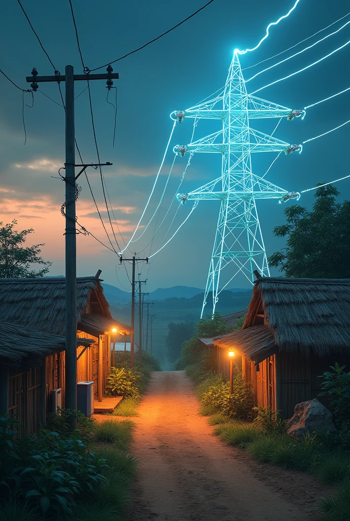He detailed how electricity from tolants can provide essential services., improve quality of life, and create economic opportunities in the village.