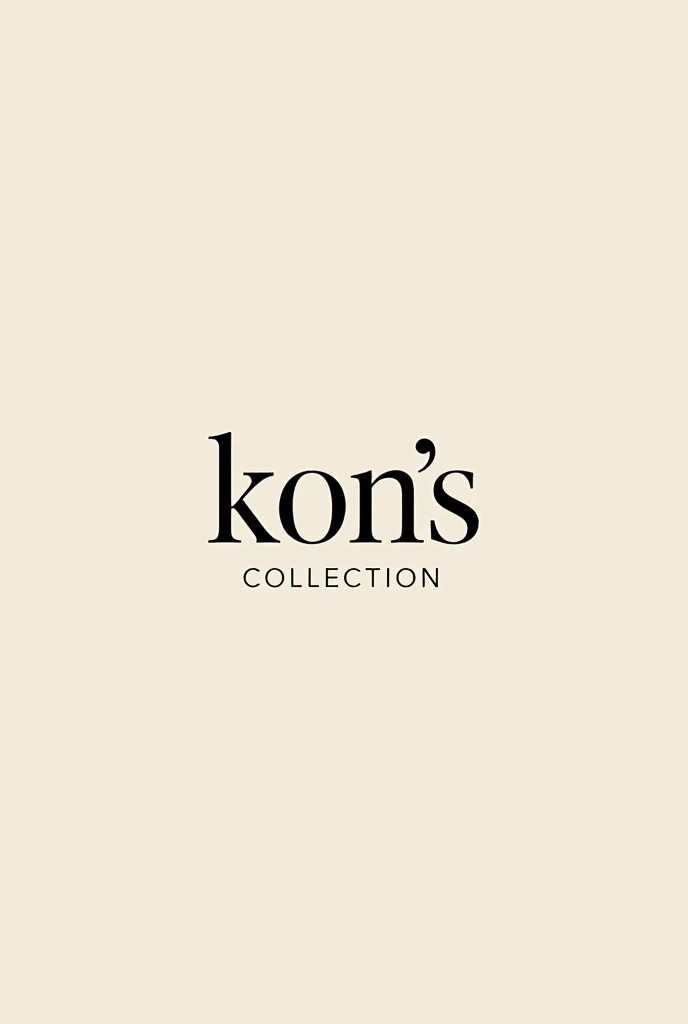 Clothing logo with the words kon&#39;s Collection 