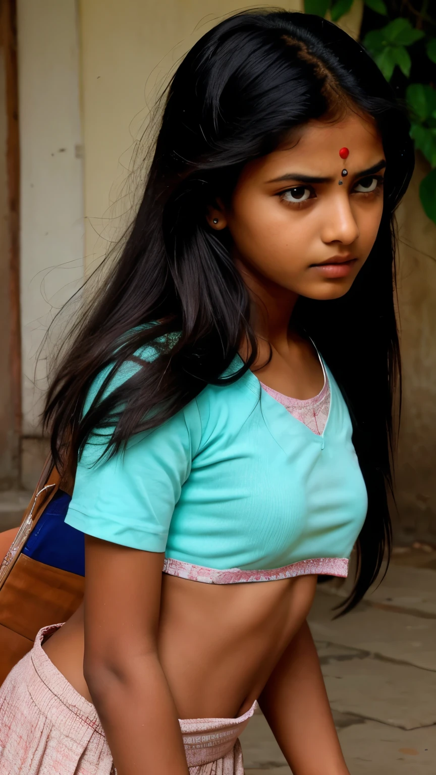Indian girl: (angrily) What is going on here? Why are you treating girls like this?