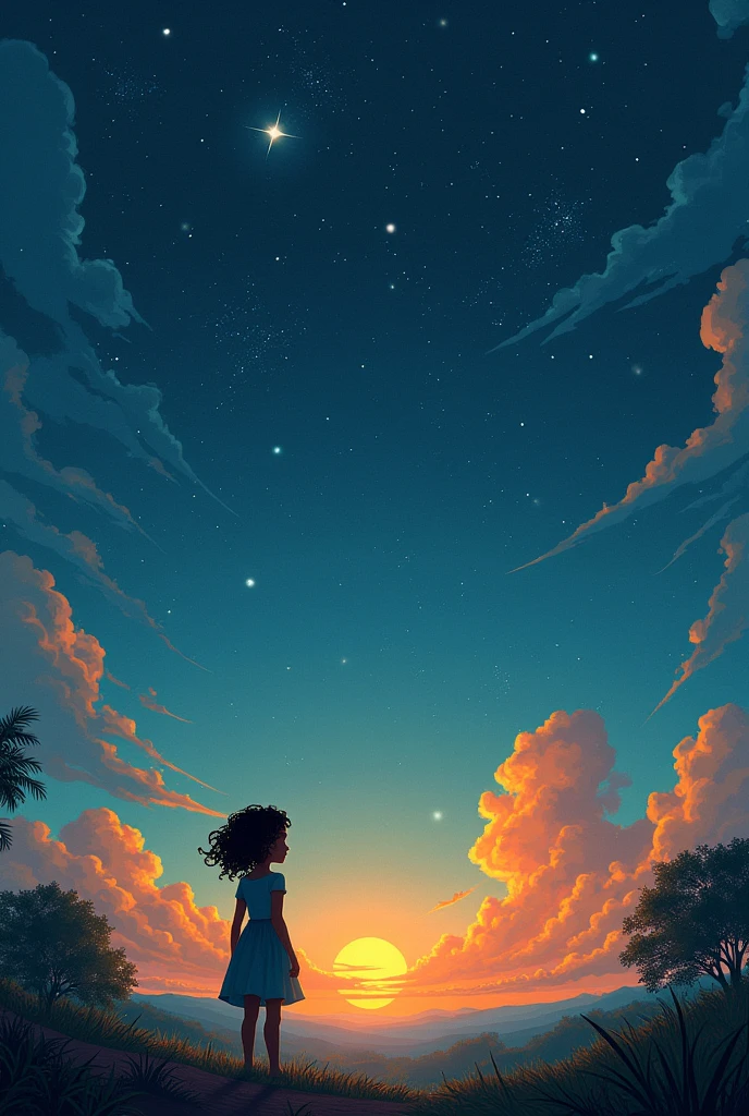 The brightness of distant stars In the distant future, Mary Eduarda era uma ela e morena e tem cabelo cacheado prestes a completar 13 anos, who lived in a world where access to education was a privilege. Determined to make a difference in people's lives, Mary morava com seus avós, who always supported your dreams. She made a promise to her grandmother: complete your studies and make your dream come true, no matter what happened.
Mary era uma garota extremamente inteligente e dedicada, shining in school despite the constant emotional challenges he faced since the loss of his father. Even suffering from criticism from people around you, who said she would never amount to anything in life, Mary transformou essas palavras dolorosas em motivação para provar que estavam erradas.
With the help of her wise and loving grandmother, Ana Paula, and his grandfather, who taught him about hard work and perseverance, Mary enfrentou seus medos e desafios com coragem. Her determination and generosity made her a source of inspiration to everyone around her..
Upon turning 13, Mary finalmente realizou seu sonho de concluir seus estudos e abrir uma escola para crianças carentes. Your journey hasn't been easy, but she showed that it was possible to overcome adversity with love, resilience and effort.
The ending of this story is bittersweet, pois Mary teve que lidar com a saudade de seu pai e a superação das dificuldades, but her legacy of kindness and determination lived on through the lives she touched with her school. Mary Eduarda provou que, even in an unequal world, it is possible to make a difference and inspire those around you.Grandma Ana Paula: Minha querida Mary, always remember your worth and the strength you have within you. Never let the cruel words of others discourage you..
Mary: cheers, grandfather. I know I can overcome any obstacle, as long as I stay focused on my dreams.
Grandpa Pedro: That's it, Mary! Never forget who you are and what you are capable of. You suck