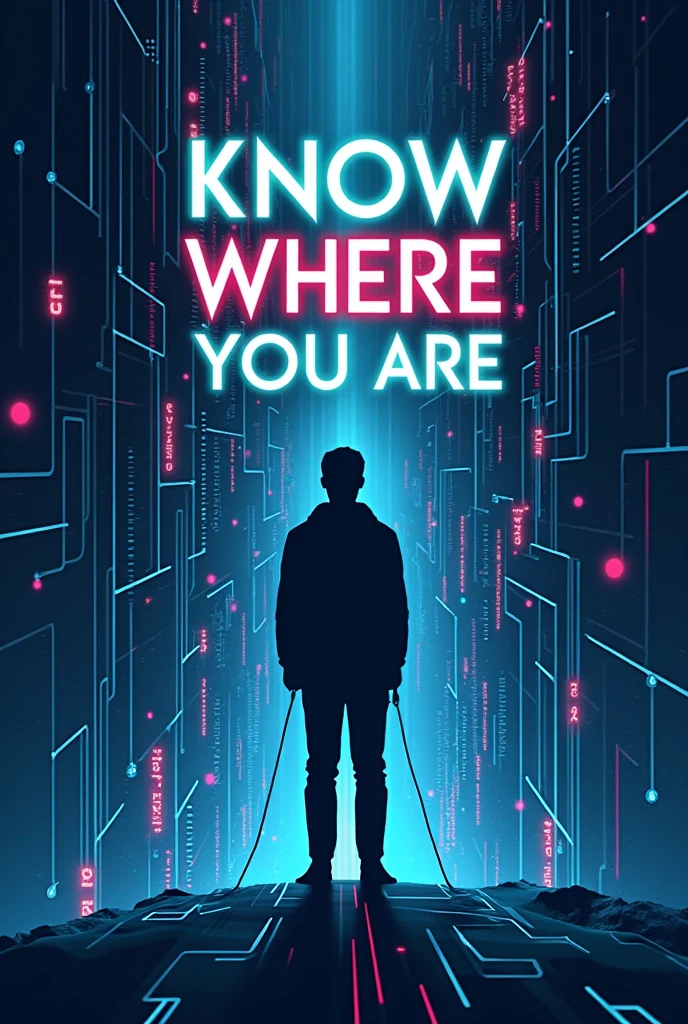 Make me a poster about rule #3 of the netiquette that is “knowing where you are in the cyberspace” make it as if I used canva to make the poster make the word clear