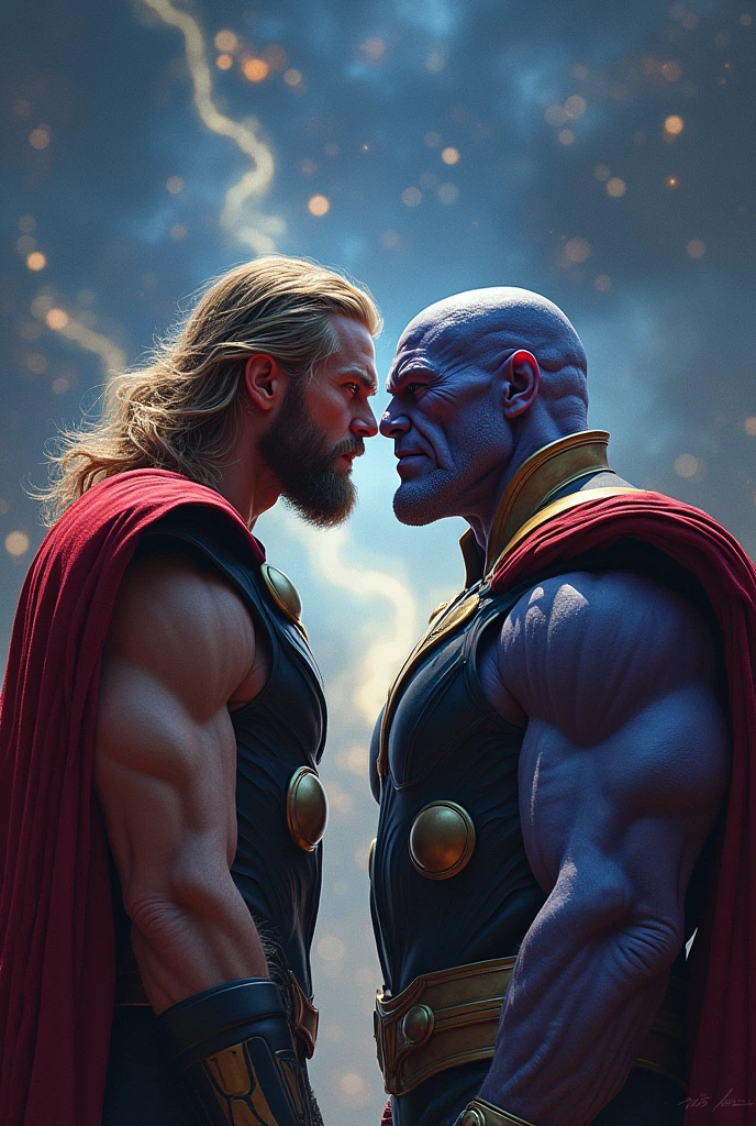 Thor kiss thanos