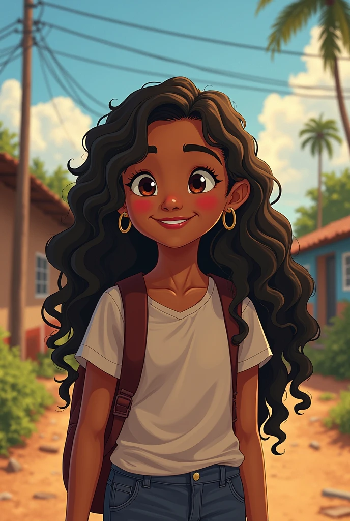 The brightness of distant stars In the distant future, Mary Eduarda era uma  ela e morena e tem cabelo cacheado  longo prestes a completar 13 anos, who lived in a world where access to education was a privilege. Determined to make a difference in people&#39;s lives, Mary morava com seus avós, who always supported your dreams. She made a promise to her grandmother: complete your studies and make your dream come true, no matter what happened. 
 
Mary era uma garota extremamente inteligente e dedicada, shining in school despite the constant emotional challenges he faced since the loss of his father. Even suffering from criticism from people around you, who said she would never amount to anything in life, Mary transformou essas palavras dolorosas em motivação para provar que estavam erradas. 
 
With the help of her wise and loving grandmother, Ana Paula, and his grandfather, who taught him about hard work and perseverance, Mary enfrentou seus medos e desafios com coragem. Her determination and generosity made her a source of inspiration to everyone around her.. 
 
Upon turning 13, Mary finalmente realizou seu sonho de concluir seus estudos e abrir uma escola para crianças carentes. Your journey hasn't been easy, but she showed that it was possible to overcome adversity with love, resilience and effort. 
 
The ending of this story is bittersweet, pois Mary teve que lidar com a saudade de seu pai e a superação das dificuldades, but her legacy of kindness and determination lived on through the lives she touched with her school. Mary Eduarda provou que, even in an unequal world, it is possible to make a difference and inspire those around you.Grandma Ana Paula: Minha querida Mary, always remember your worth and the strength you have within you. Never let the cruel words of others discourage you.. 
 
Mary: cheers, grandfather. I know I can overcome any obstacle, as long as I stay focused on my dreams. 
 
Grandpa Pedro: That's it, Mary! Never forget who you are and what you are
