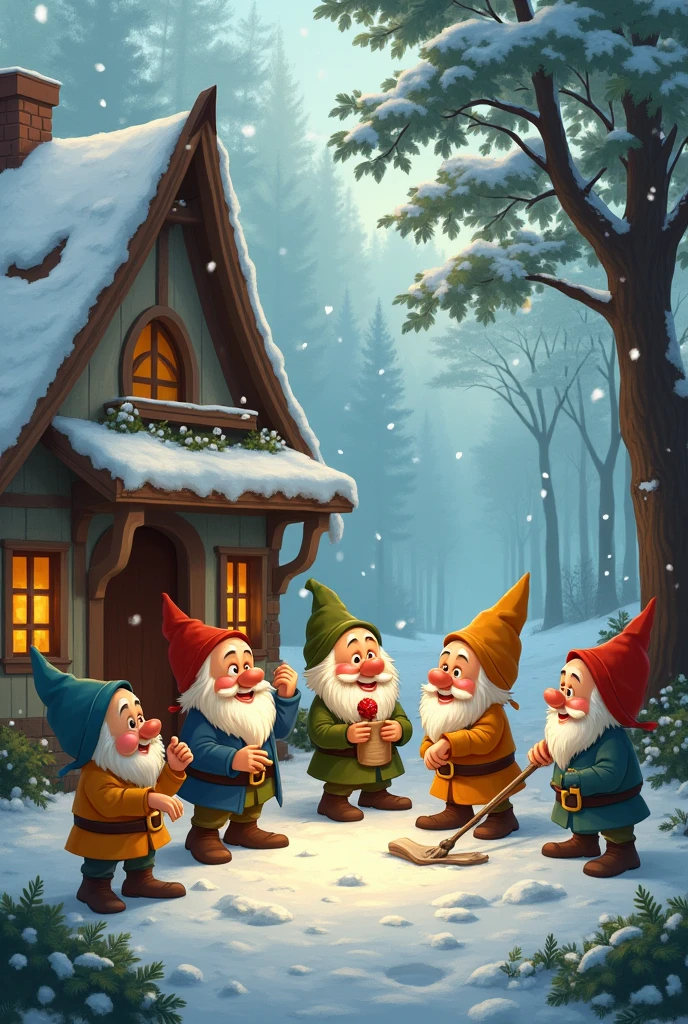 daily、happiness、Promise The dwarves and Snow White live together.、happinessな日々Send。