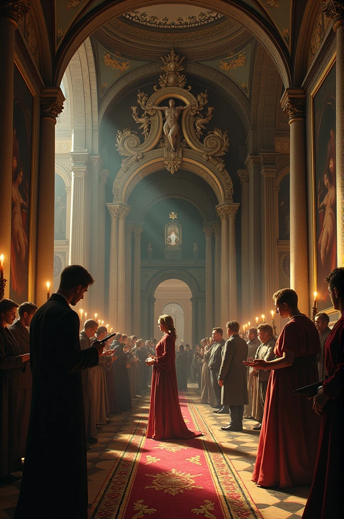 Electronic game about baroque art