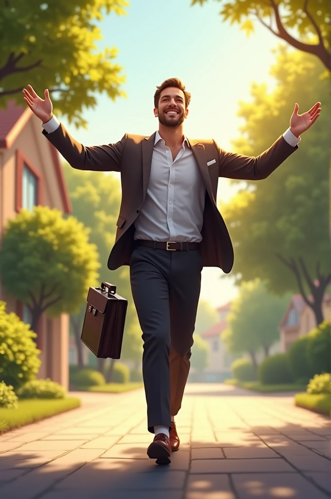 Returning happy from a man&#39;s job