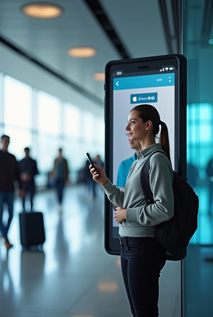 Now create a tab in the app just to check in via Face ID through the airport app