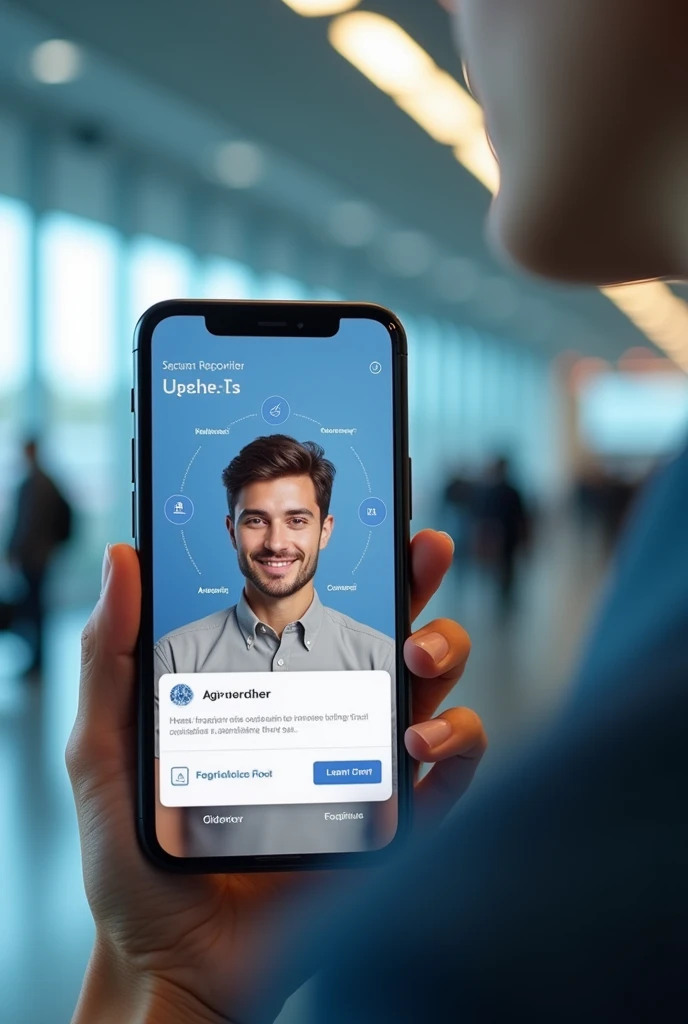 Now create a tab in the app just to check in via Face ID through the airport app