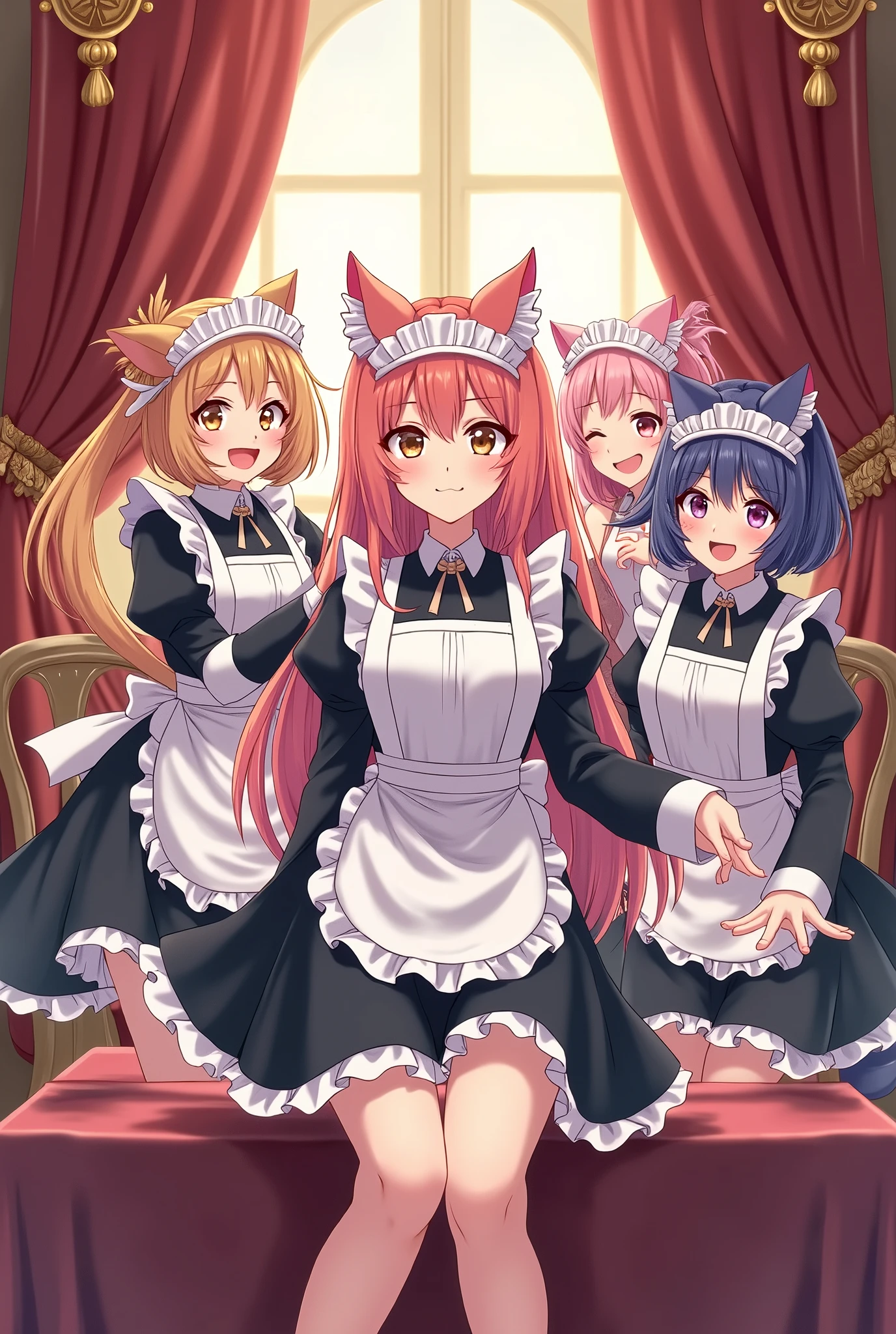 Anime cat gurl maid harem 5 or more