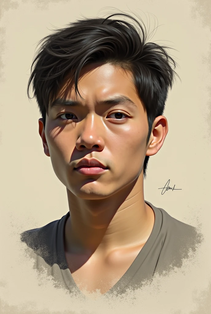 Make portrait illustration of given picture