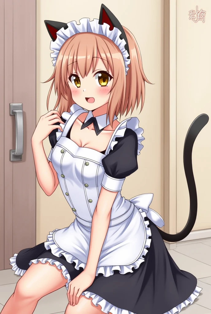 Anime cat girl maid harem 5 or more naked