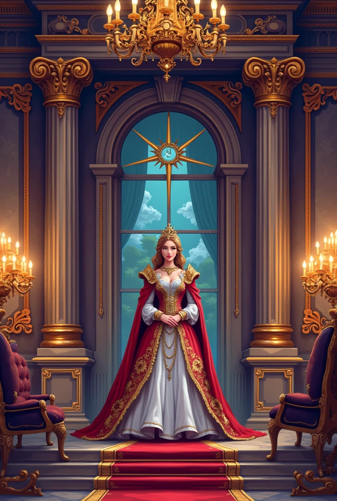 Baroque pixel art game home screen
