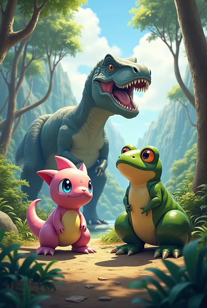 pokemon,sapo,t rex
