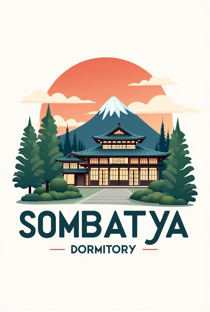 Logo of Sombatya Dormitory, Japanese style, for teenagers 