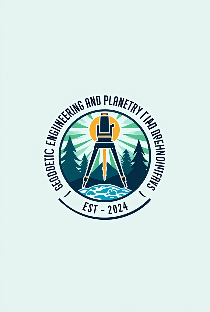 create a school organization logo with acronym "GEPI" with "HOLY TRINITY UNIVERSITY COLLEGE OF ENGINEERING BS IN GEODETIC ENGINEERING
EST.2024" around it. Follow the theme Bridging Earth and Technology, Mapping the Future. Include symbols of land surveying as what geodetic engineers do. Make the logo visually appealing with clarity and relevance to the theme