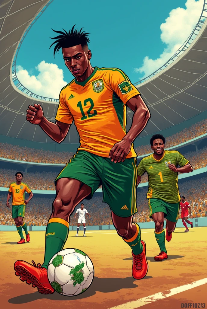 Une bande dessinée sur la coupe d'Afrique des nations 2024