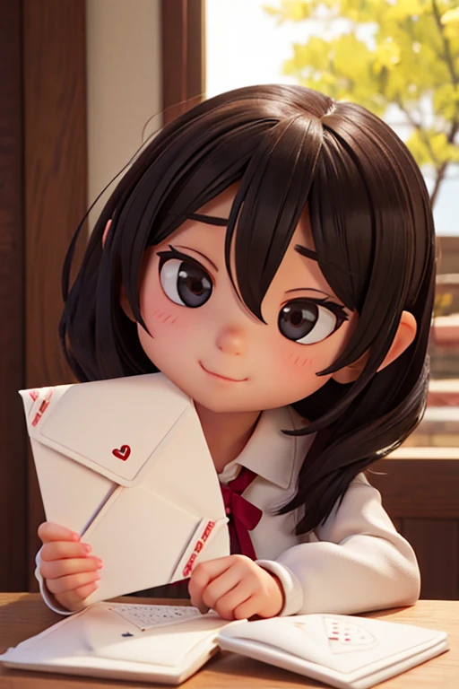 9age、female、Large head、Love Letter、