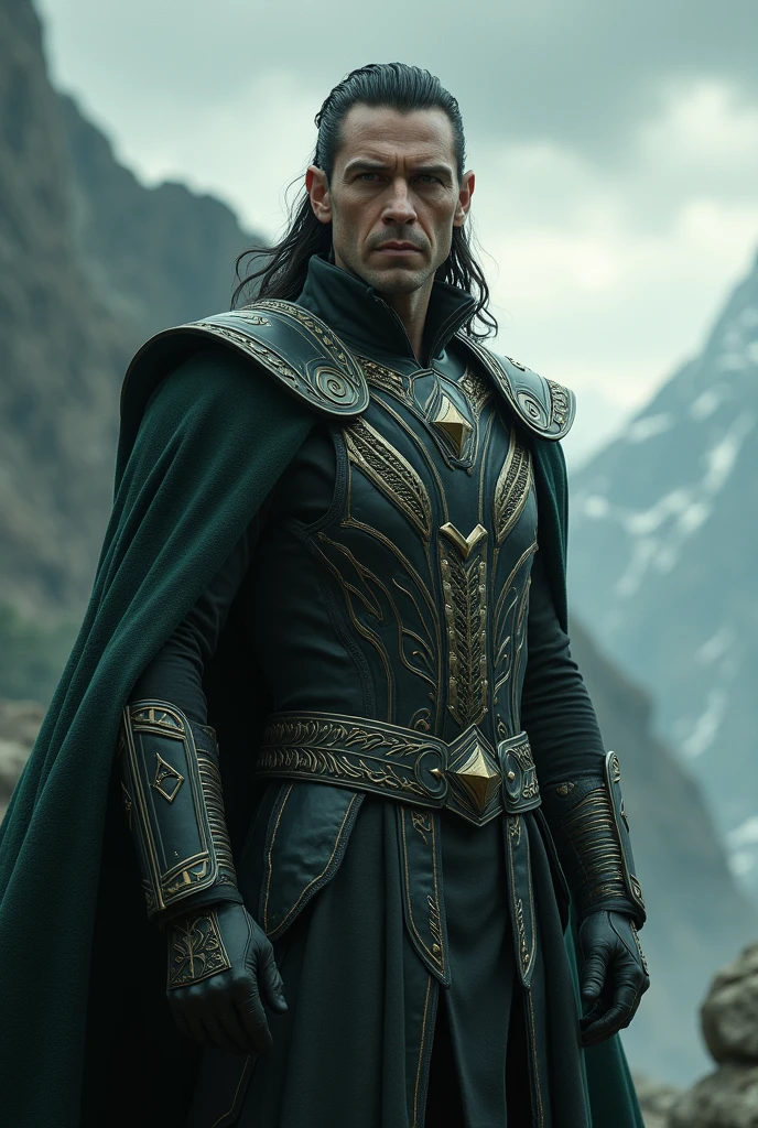 I want an epic image of the God Loki