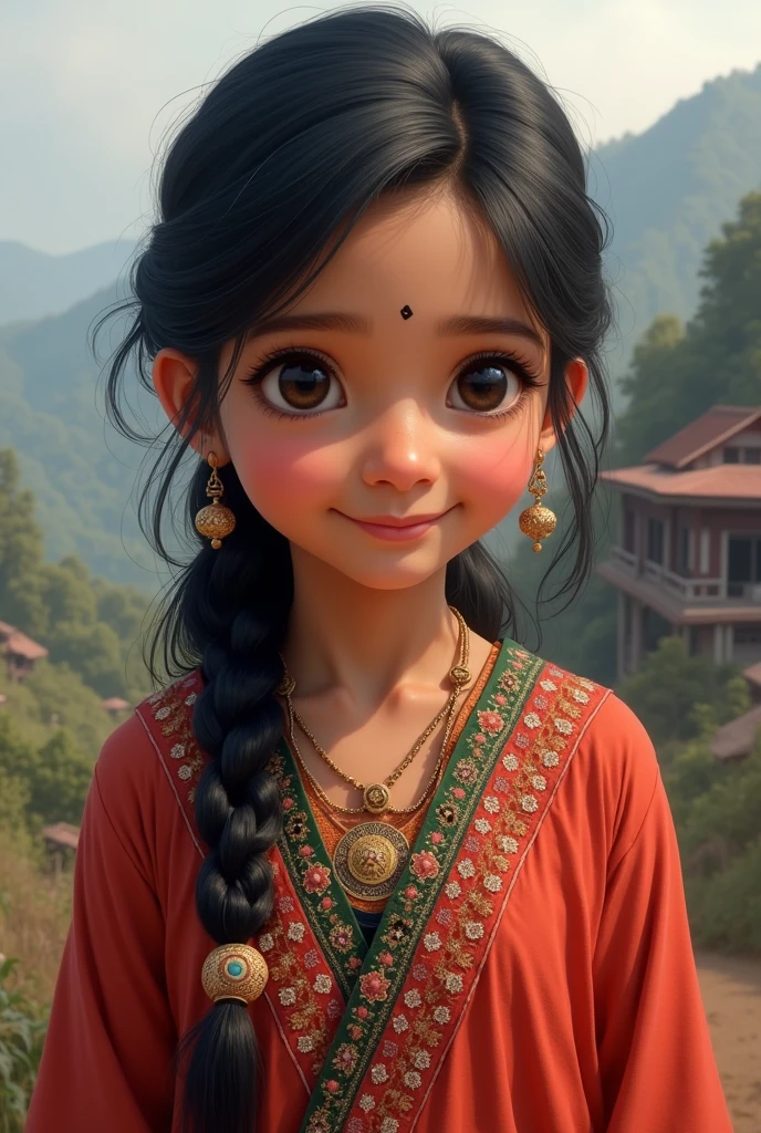 Nepali girl kurha wear real pic