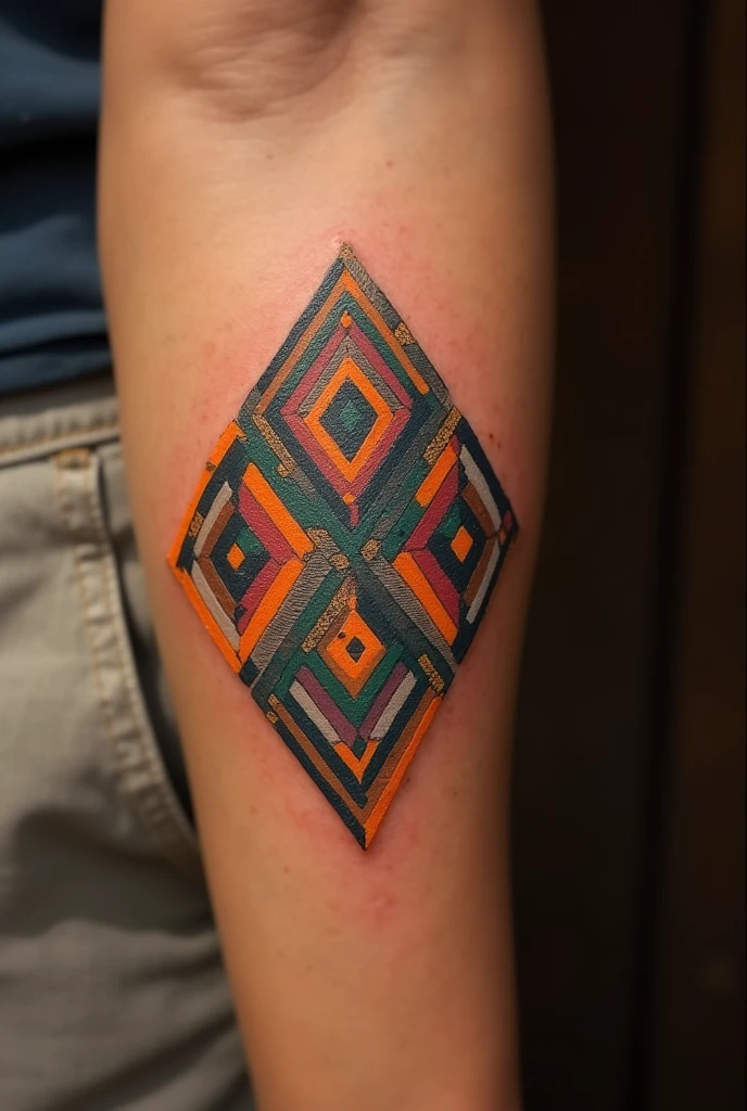 Make a real little tattoo featuring ethiopian art