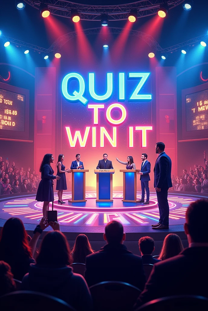 Quiz to Win It Trivia Game Advertisement