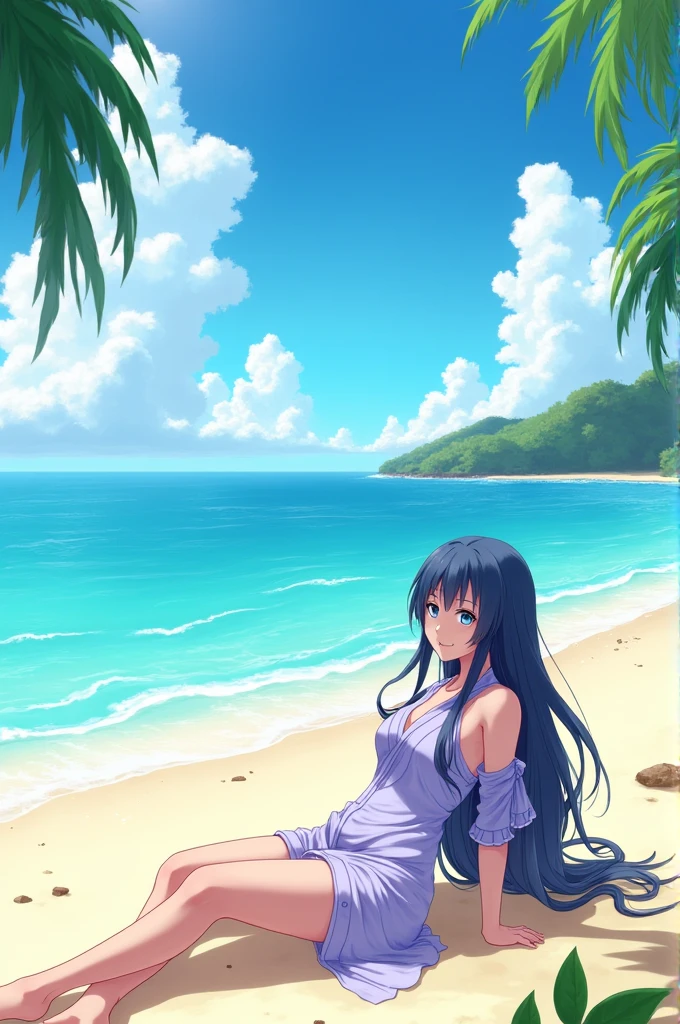 Huuga Hinata in the beach