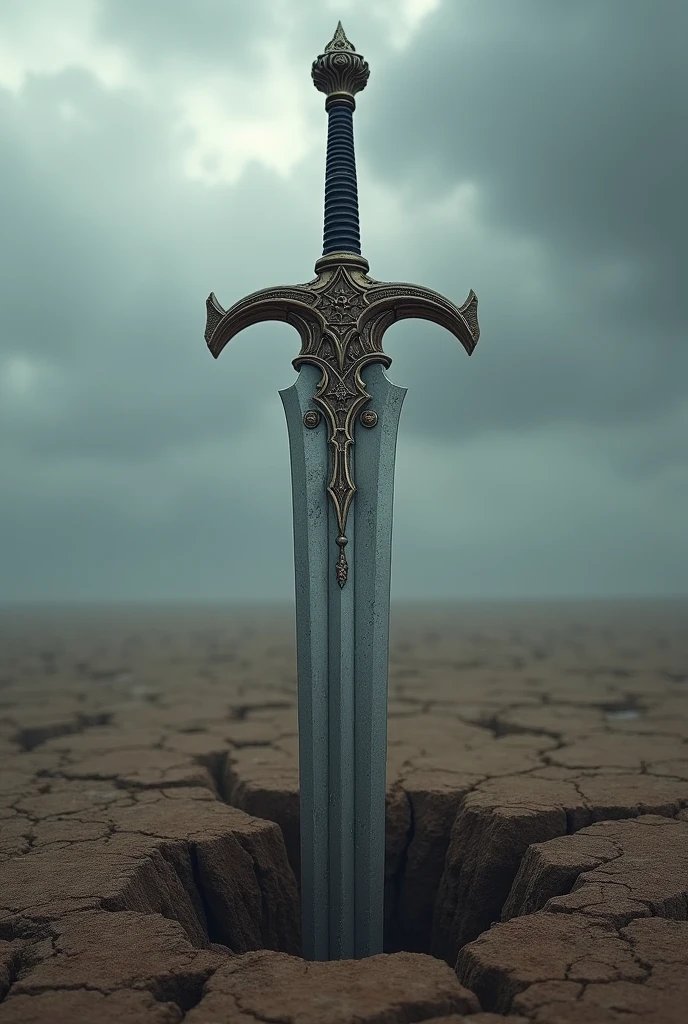 Sword stuck in the ground