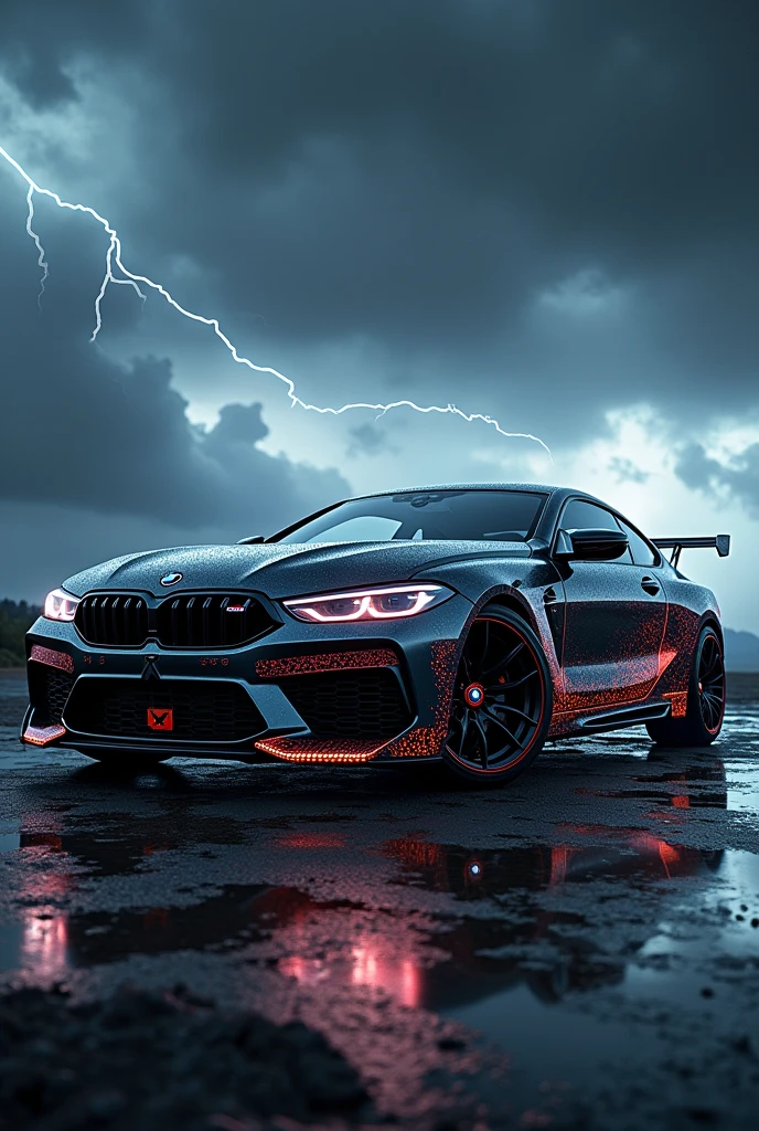 BMW car with Marvel Thor theme
