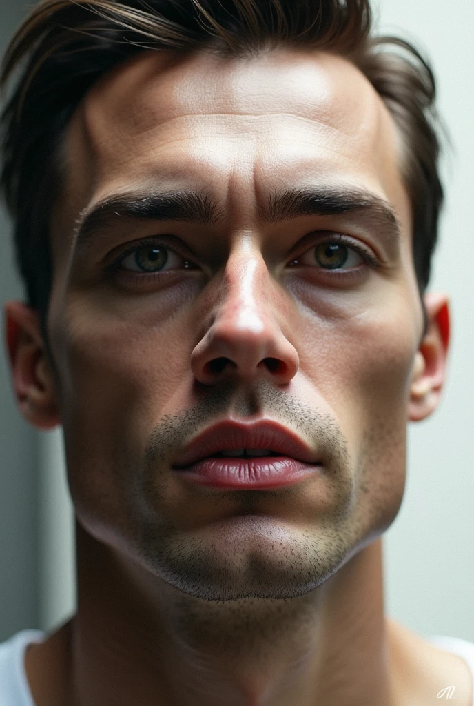 Mathematically perfect male face