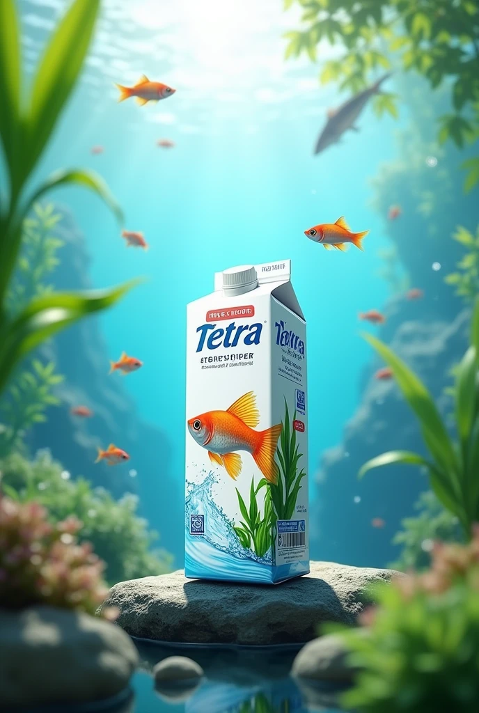 Make a product of fresh water tetra pack