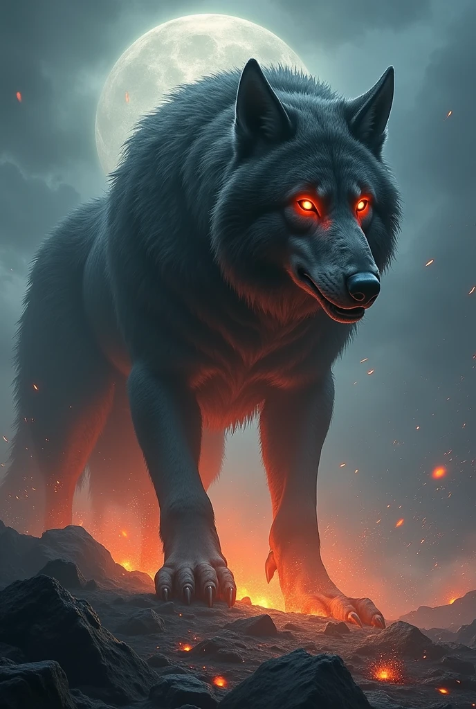 Fenrir's power was not just in his physical strength, but in the inevitability of their destiny, as the herald of the apocalypse.